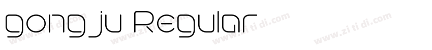 gongju Regular字体转换